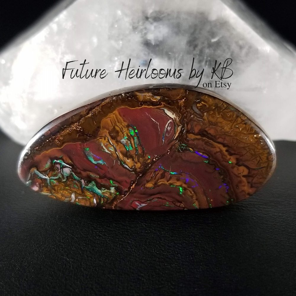 Large Australian Koroit Drilled Opal pendant stone * DPO22P4